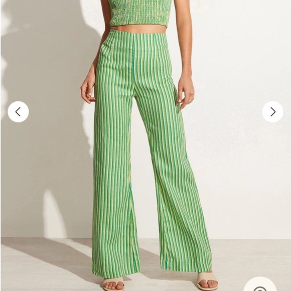 Faithfull The Brand - La Plage De Mau Pants Bau-Bau Stripe Print - Picture 1 of 9